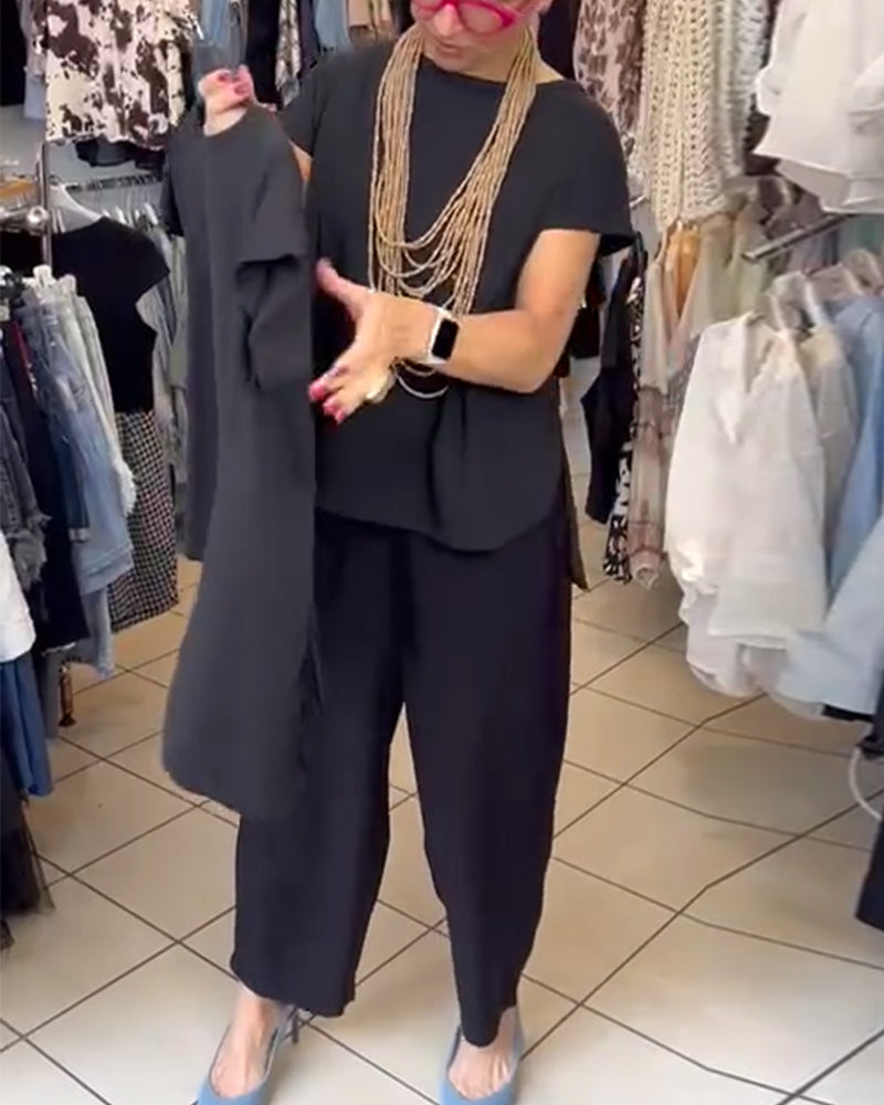 Eileen | Casual Solid Colour Street-Style Blouse