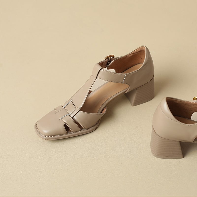 Michela Square-Toe Sandals