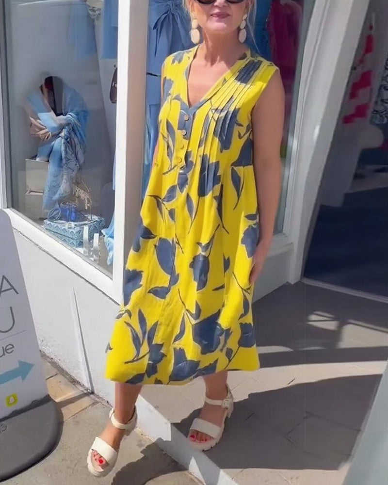 Liadan | Women’s Floral Print Dress with Sleeves