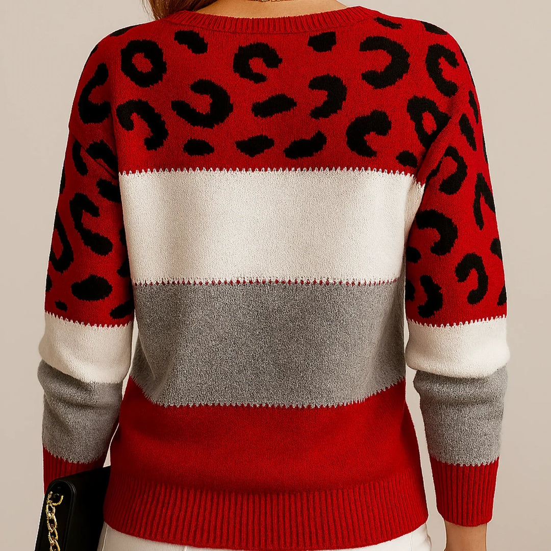 Pascaline | Leopard Print Casual Sweater