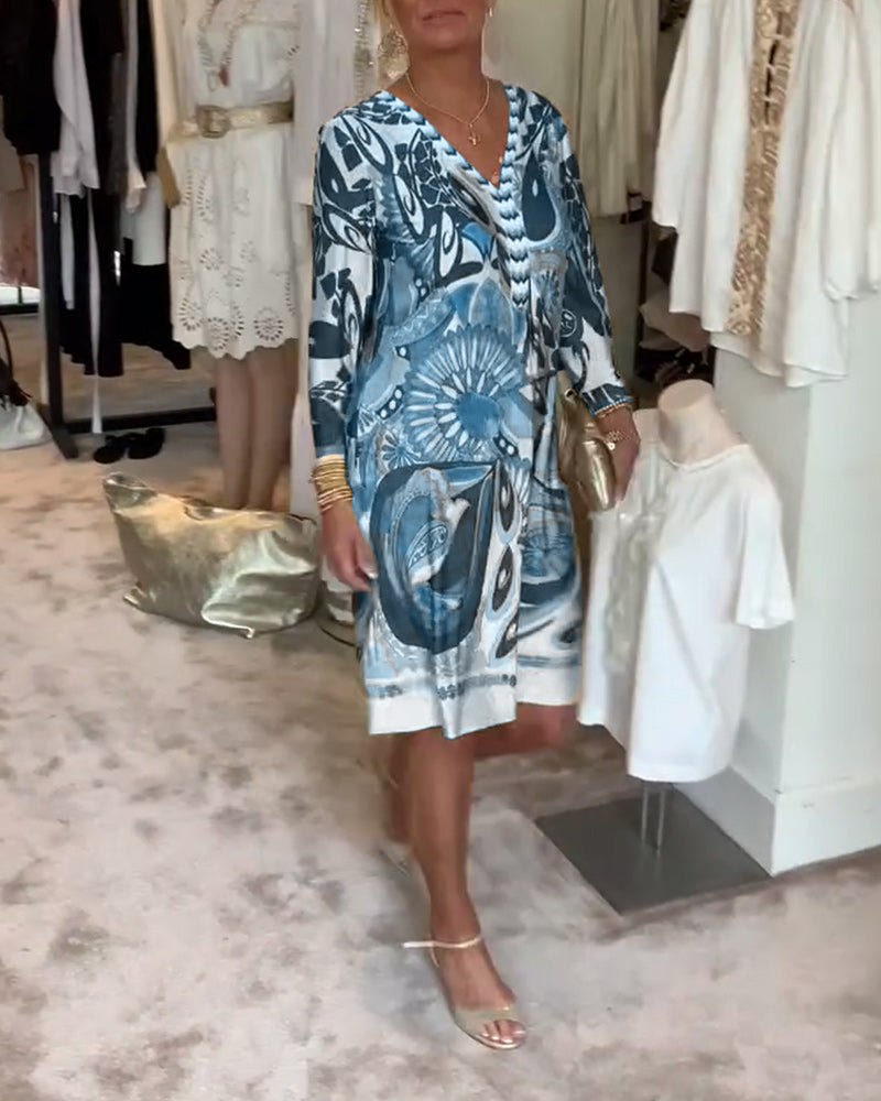 Fia | Vibrant Patterned Dress with Bright Design