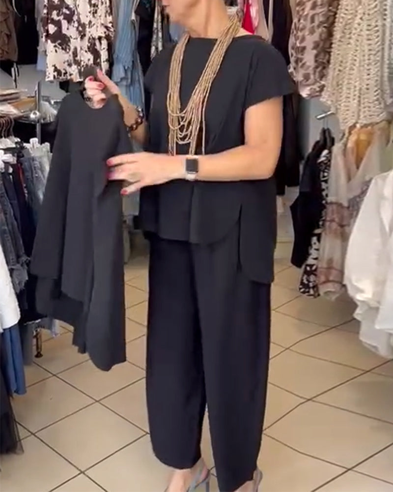 Eileen | Casual Solid Colour Street-Style Blouse