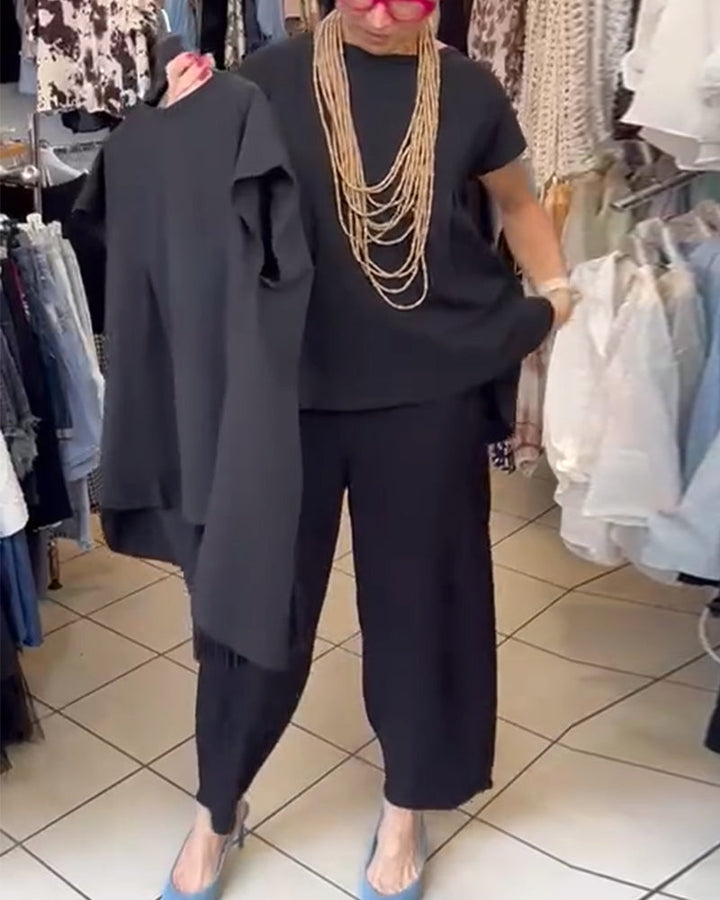 Eileen | Casual Solid Colour Street-Style Blouse